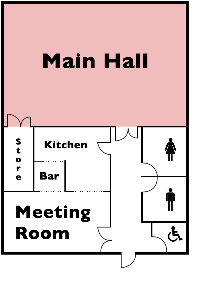 Brindle Community Hall Main Hall Plan