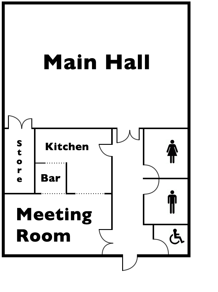 Brindle Community Hall Floor Plan